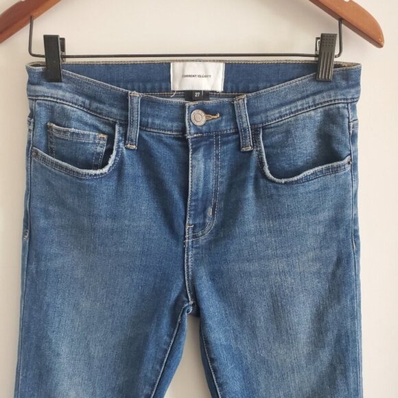 Current/Elliott The Stillettos Released Hem Skinny Jeans Size 27 - Picture 3 of 10